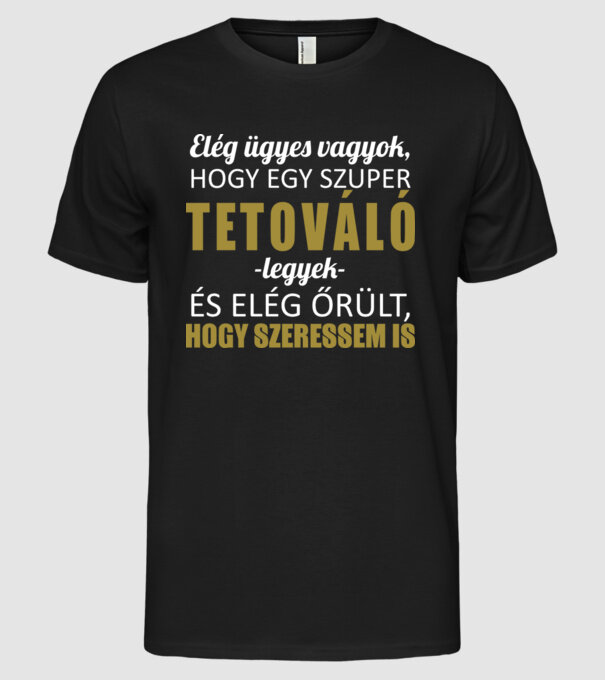  minta fekete pólón