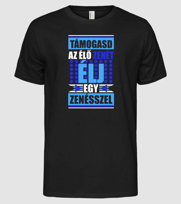  minta fekete pólón