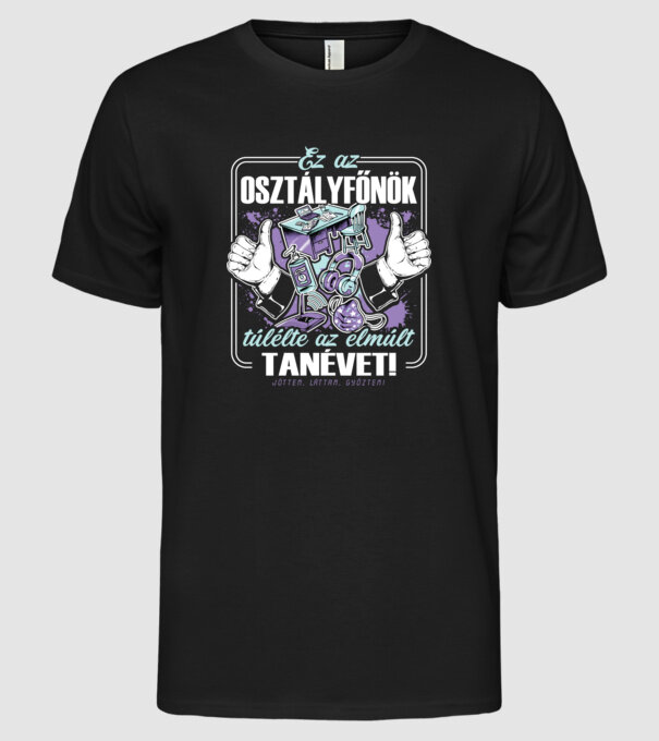  minta fekete pólón