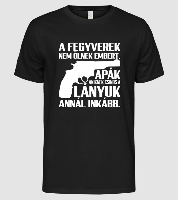  minta fekete pólón