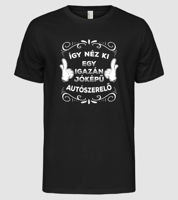  minta fekete pólón