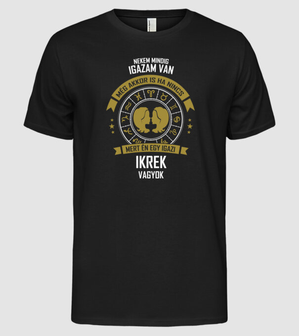  minta fekete pólón