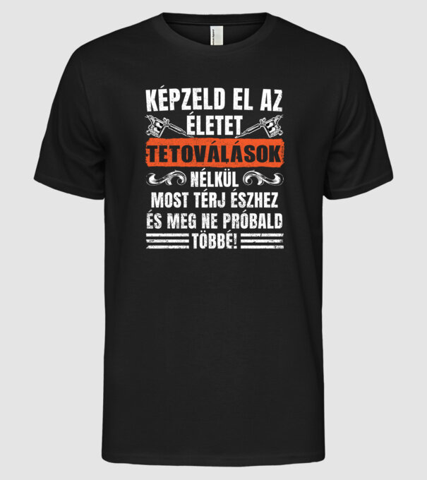  minta fekete pólón