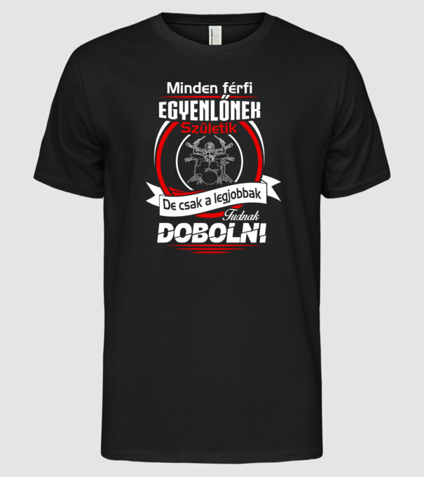  minta fekete pólón