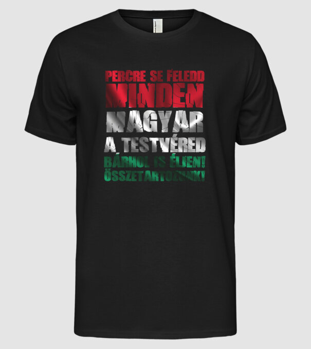  minta fekete pólón