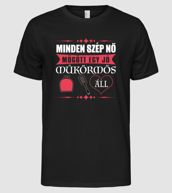  minta fekete pólón