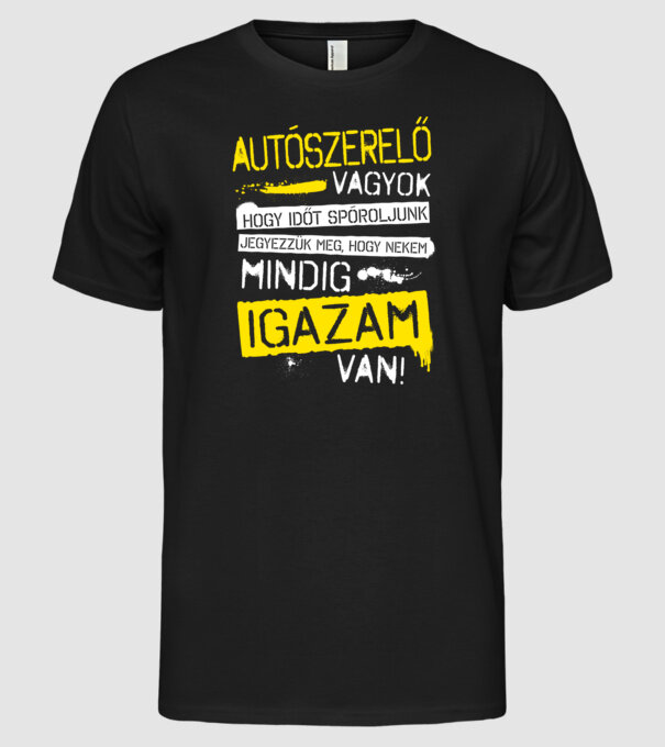  minta fekete pólón