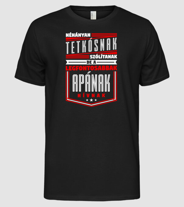  minta fekete pólón