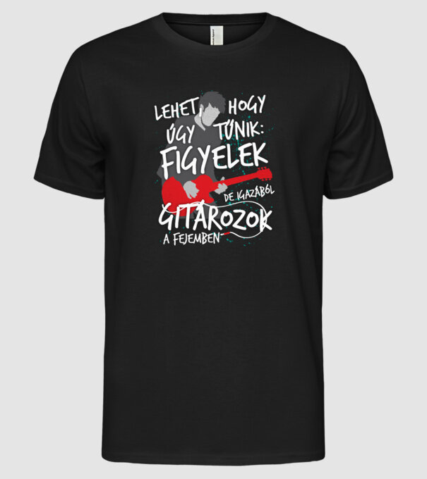  minta fekete pólón
