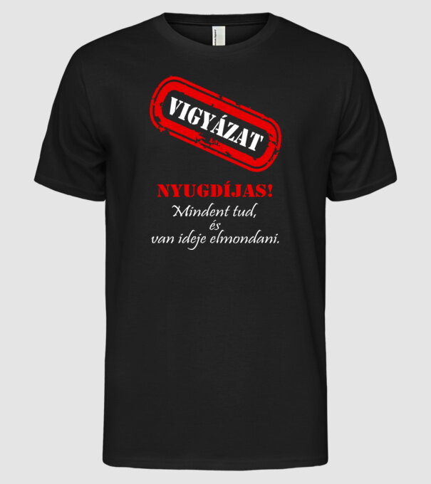  minta fekete pólón