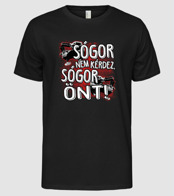  minta fekete pólón