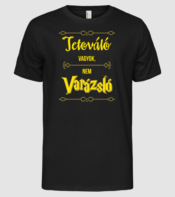  minta fekete pólón