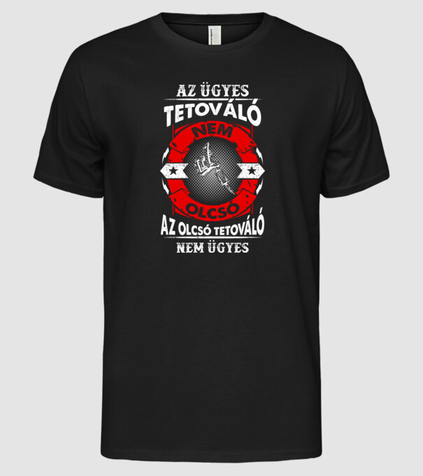  minta fekete pólón