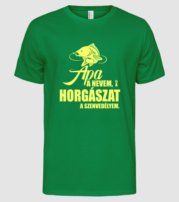  minta zöld pólón
