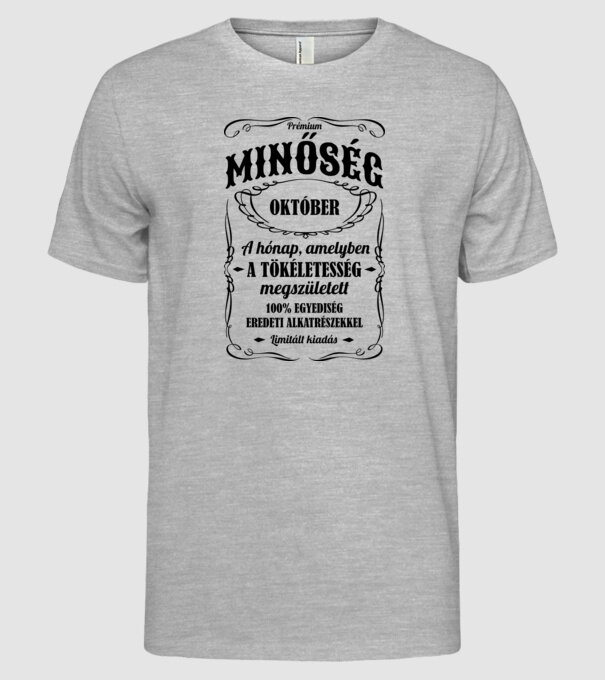  minta szürke pólón