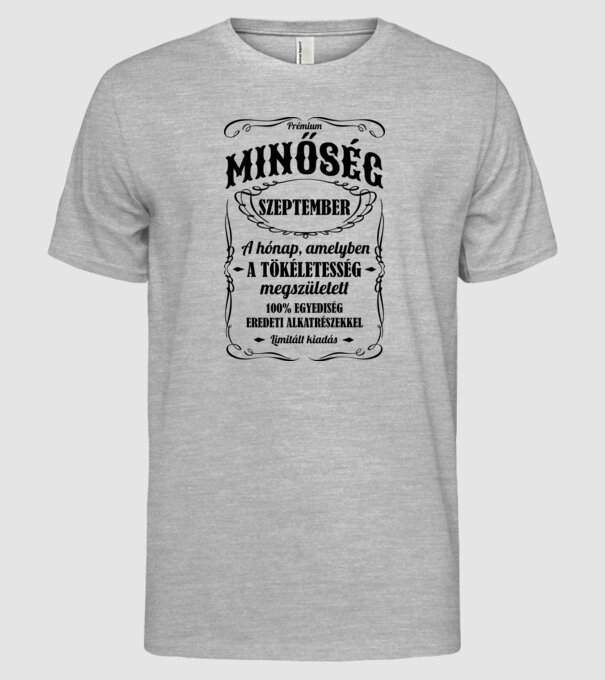  minta szürke pólón