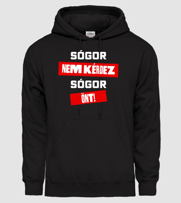  minta fekete pólón