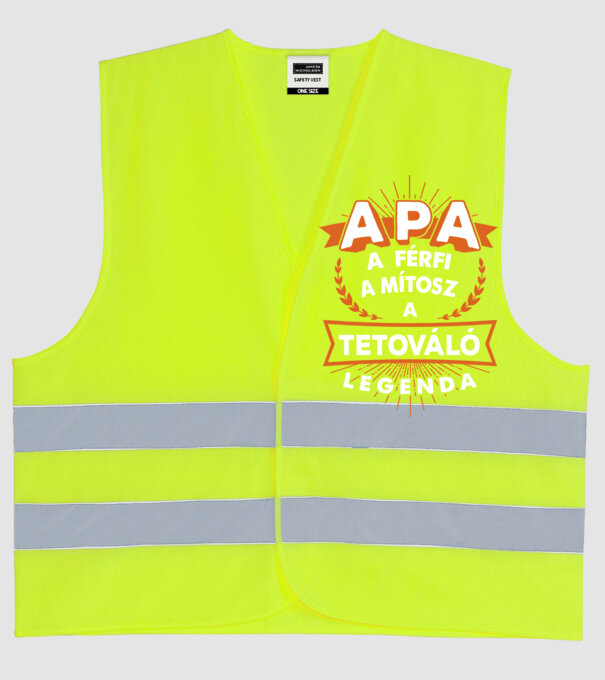  minta neonsárga pólón