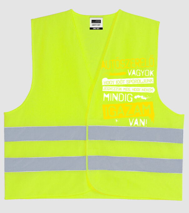  minta neonsárga pólón
