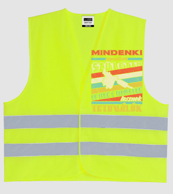  minta neonsárga pólón