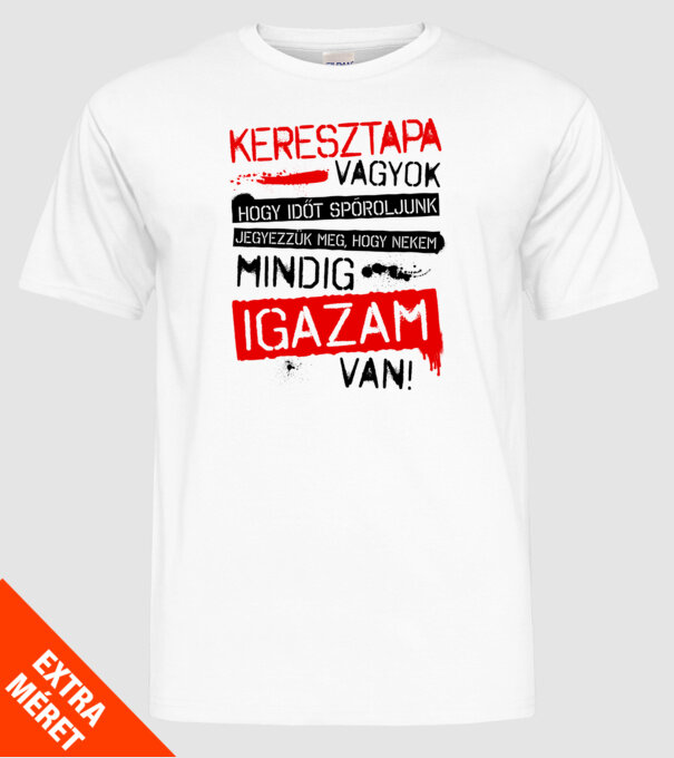  minta fehér pólón