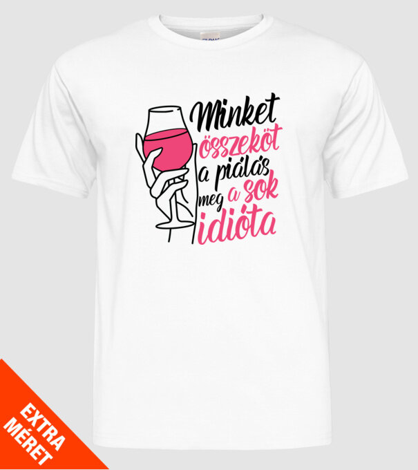  minta fehér pólón