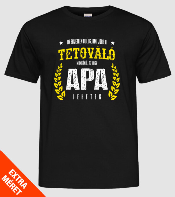  minta fekete pólón
