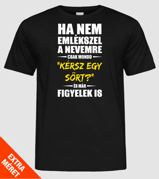  minta fekete pólón