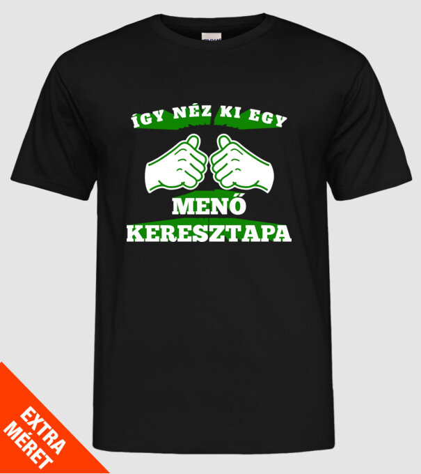  minta fekete pólón