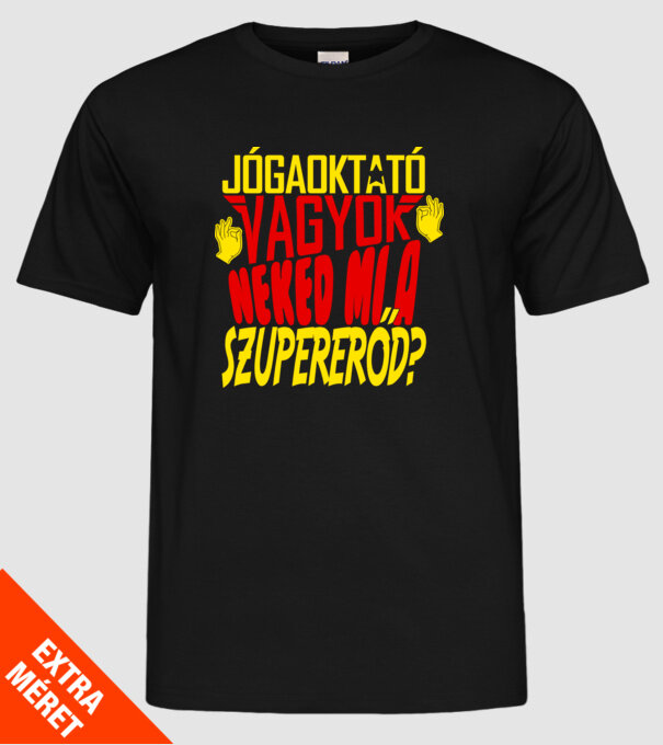  minta fekete pólón