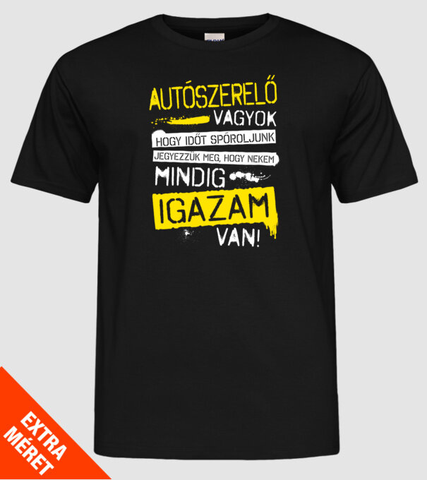  minta fekete pólón