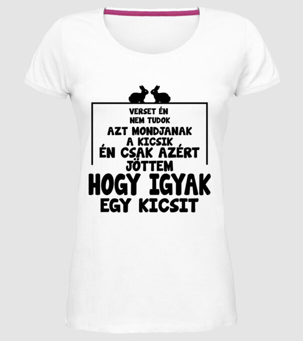  minta fehér pólón