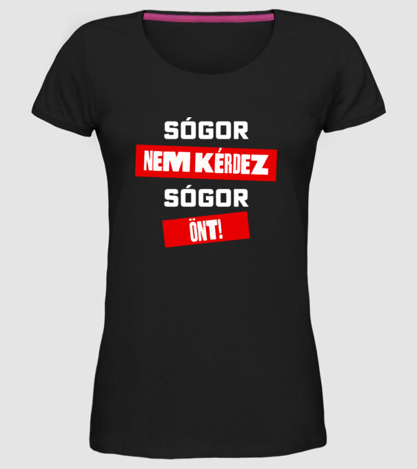 minta fekete pólón