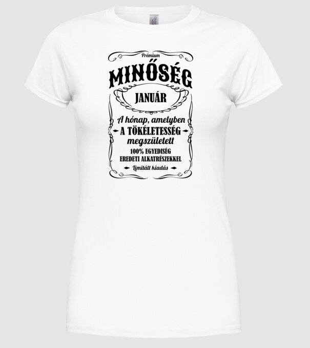 minta fehér pólón