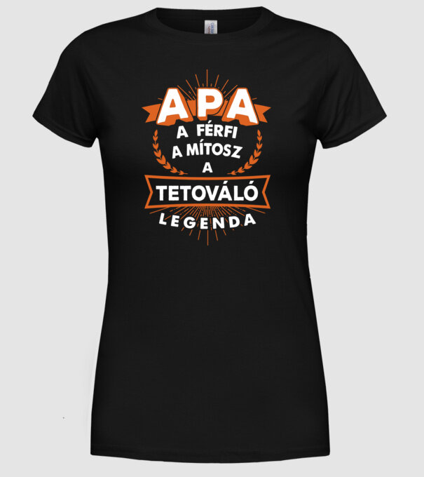  minta fekete pólón