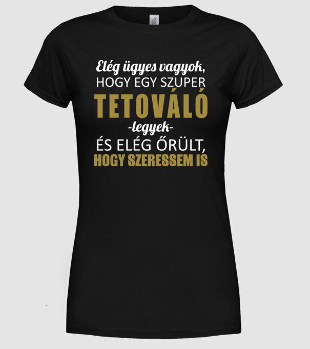  minta fekete pólón