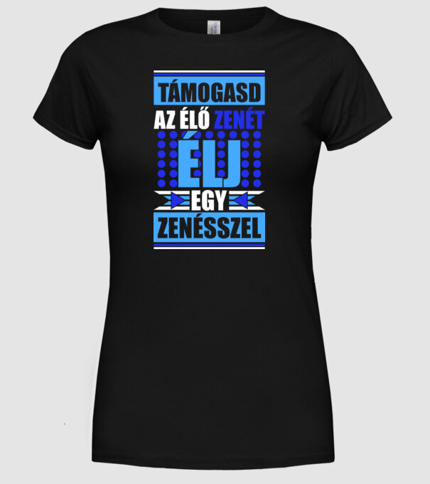  minta fekete pólón