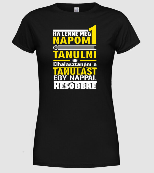  minta fekete pólón
