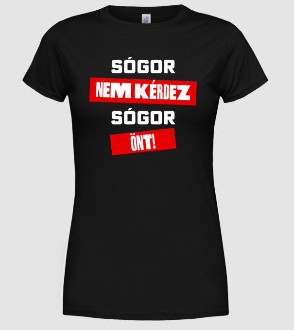  minta fekete pólón