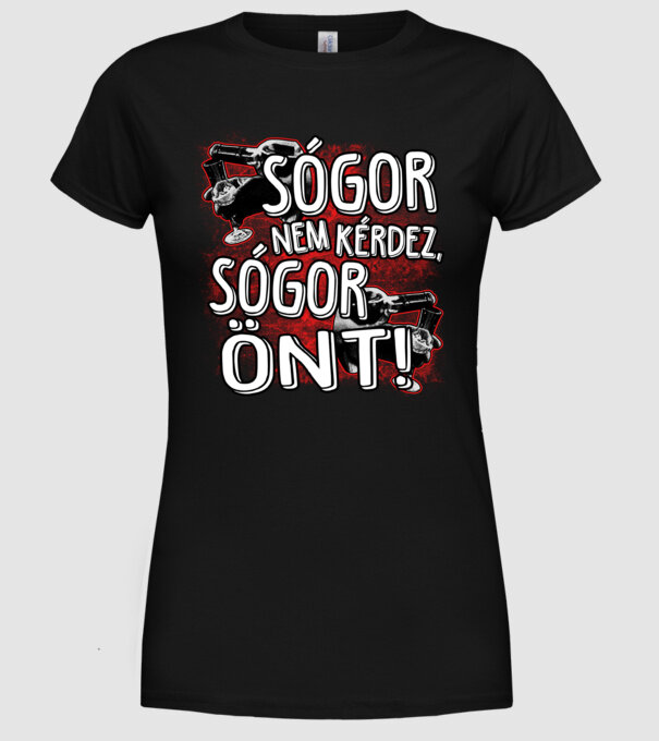  minta fekete pólón