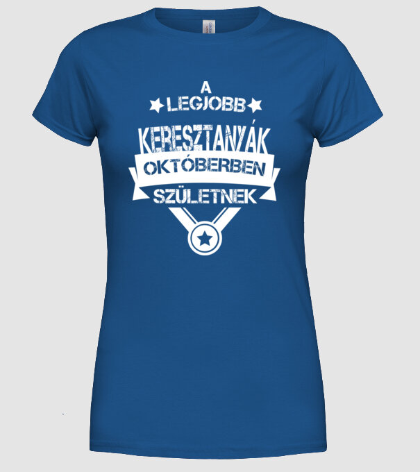  minta királykék pólón