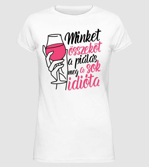  minta fehér pólón