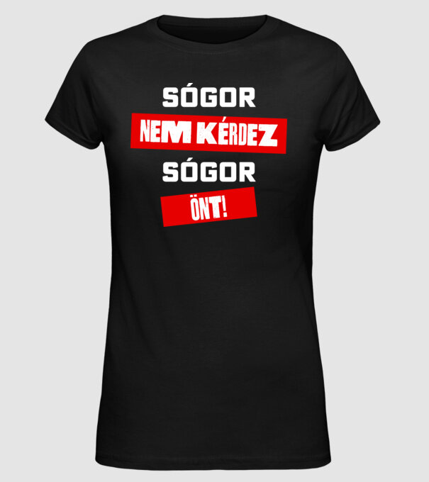  minta fekete pólón