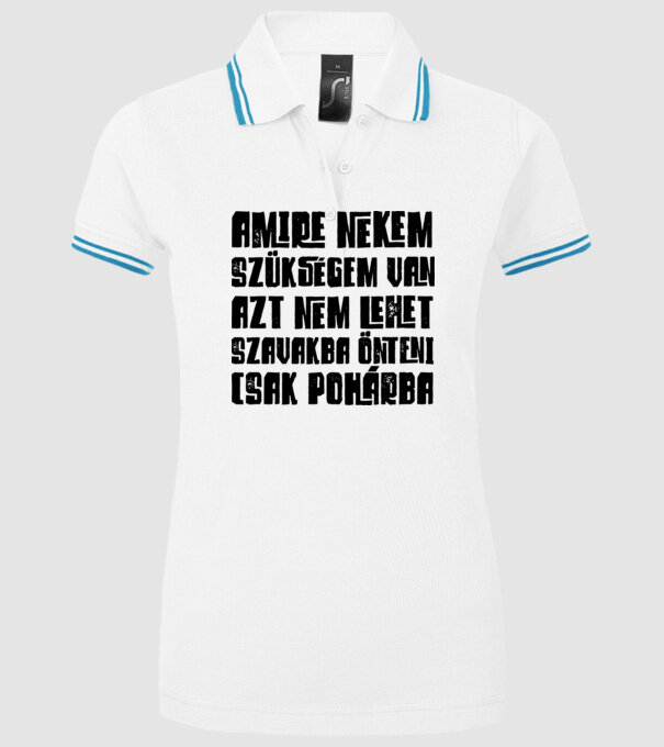  minta fehér pólón