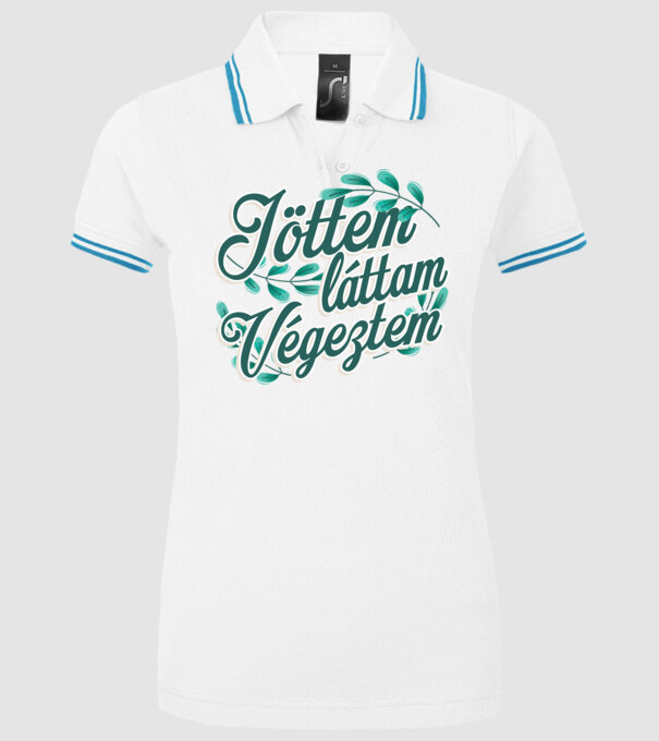  minta fehér pólón