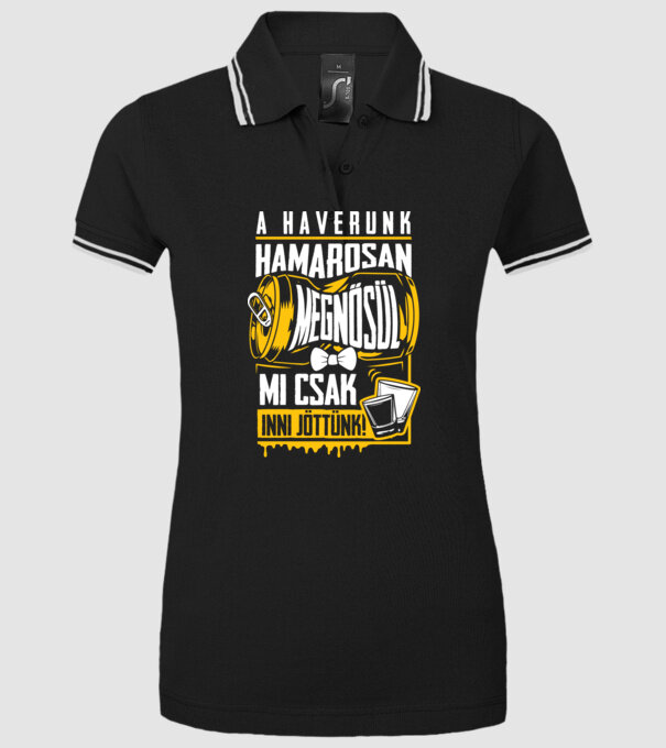  minta fekete pólón
