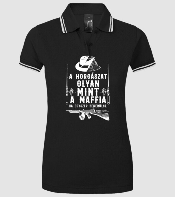  minta fekete pólón