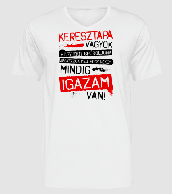  minta fehér pólón