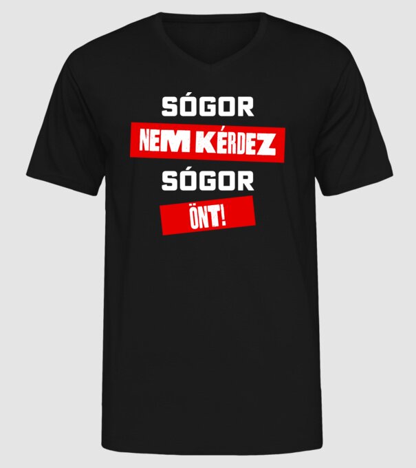  minta fekete pólón