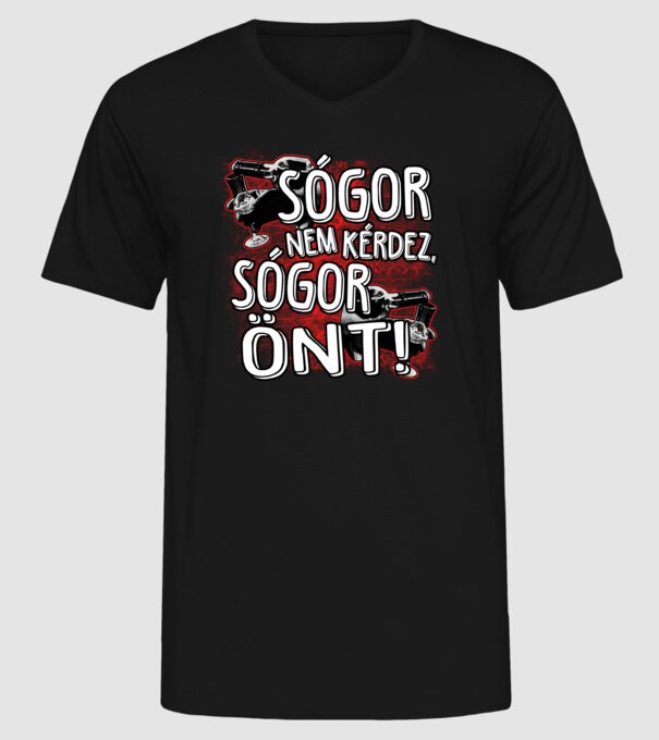  minta fekete pólón